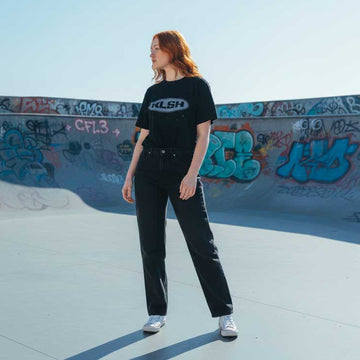 BENJI OVERSIZED FIT JEANS - FADED BLACK