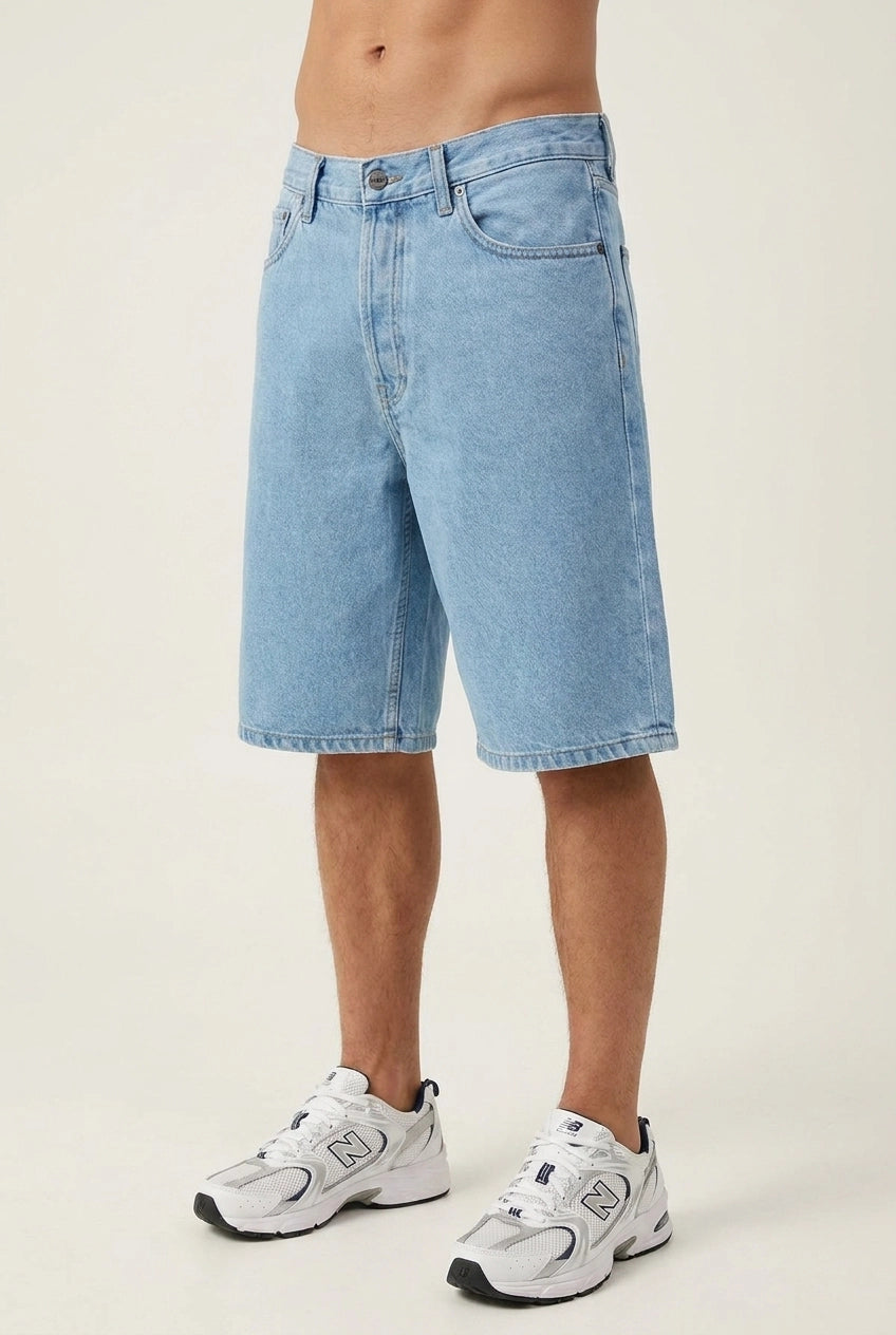 M- BLAKE DENIM SHORTS - CLEAR SKY