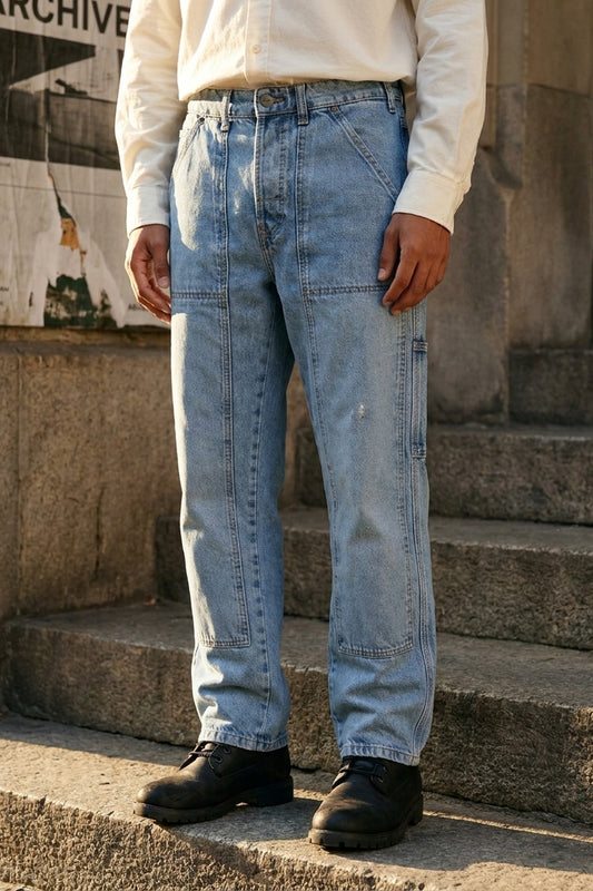 Pantaloni da lavoro WYATT - Blu sbiadito
