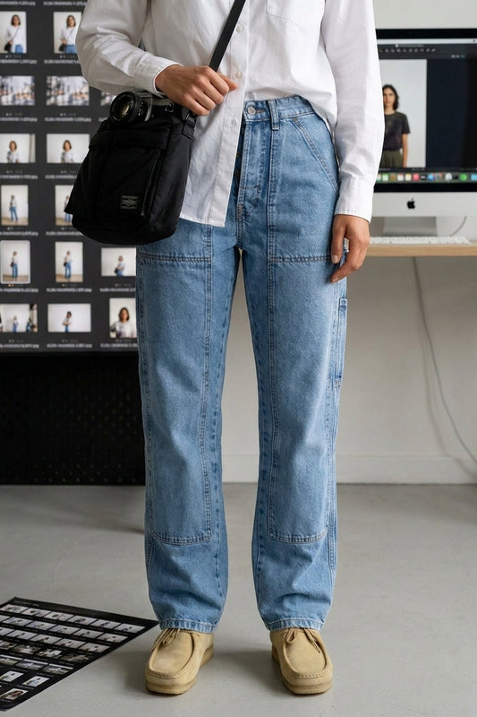 W - WYATT WORKPANT - FADED BLUE