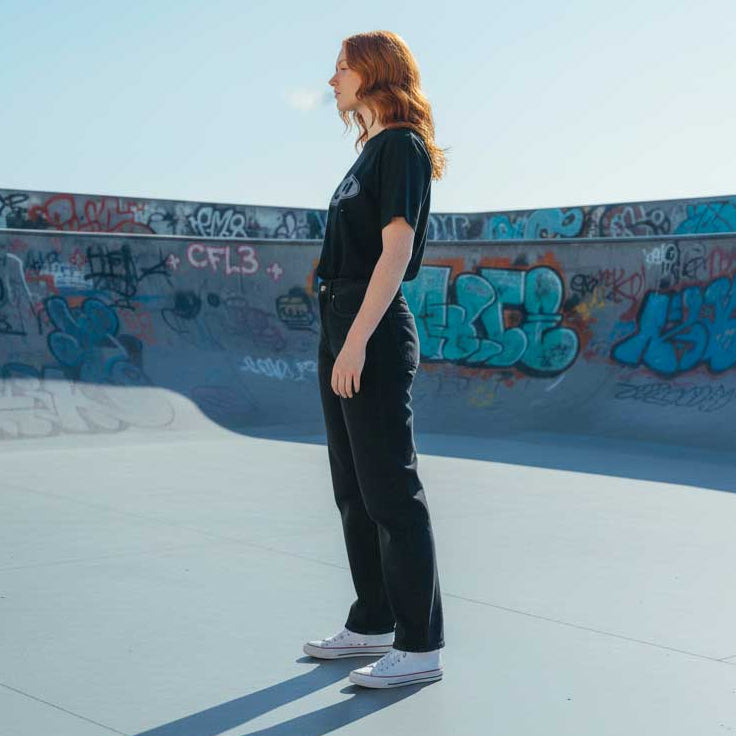 BENJI OVERSIZED FIT JEANS - FADED BLACK