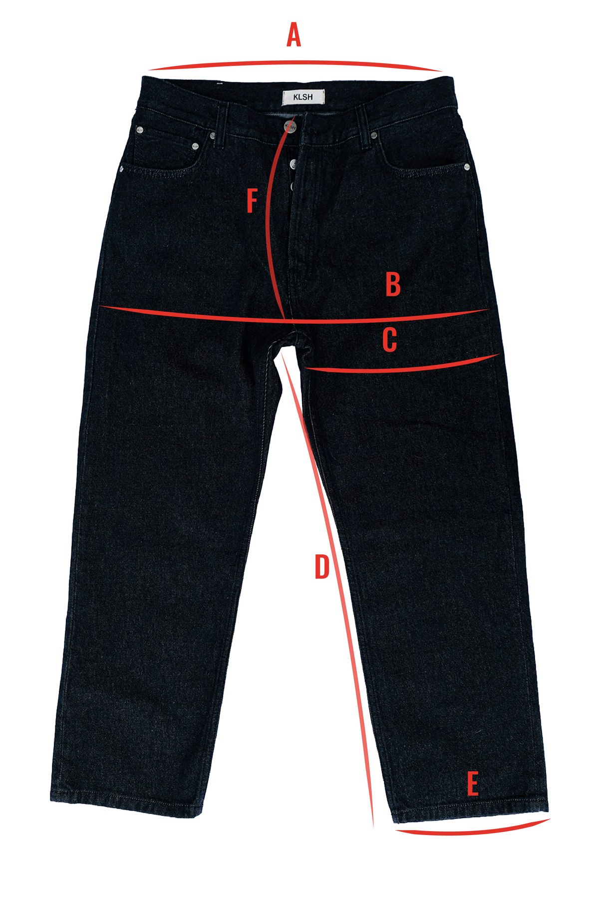 Jeans oversize BENJI - Nero sbiadito