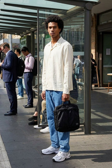M- BENJI OVERSIZED FIT JEANS - FADED BLUE