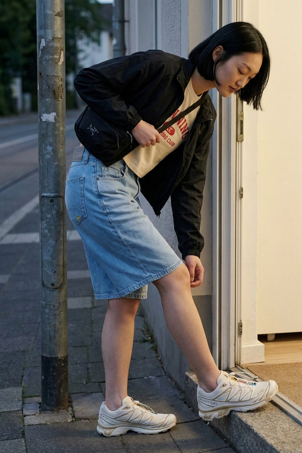 W - BLAKE DENIM SHORTS - CLEAR SKY
