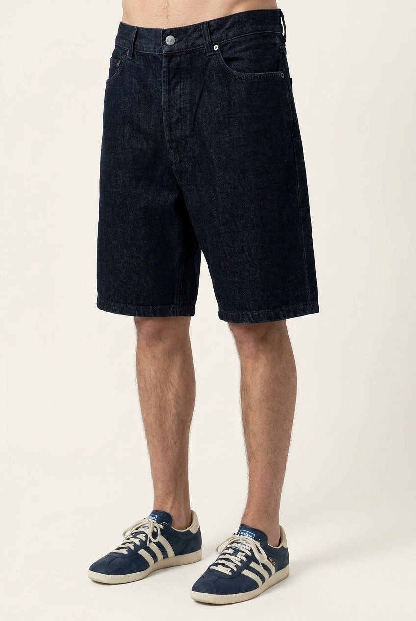 M- BLAKE DENIM SHORTS - FADED BLACK