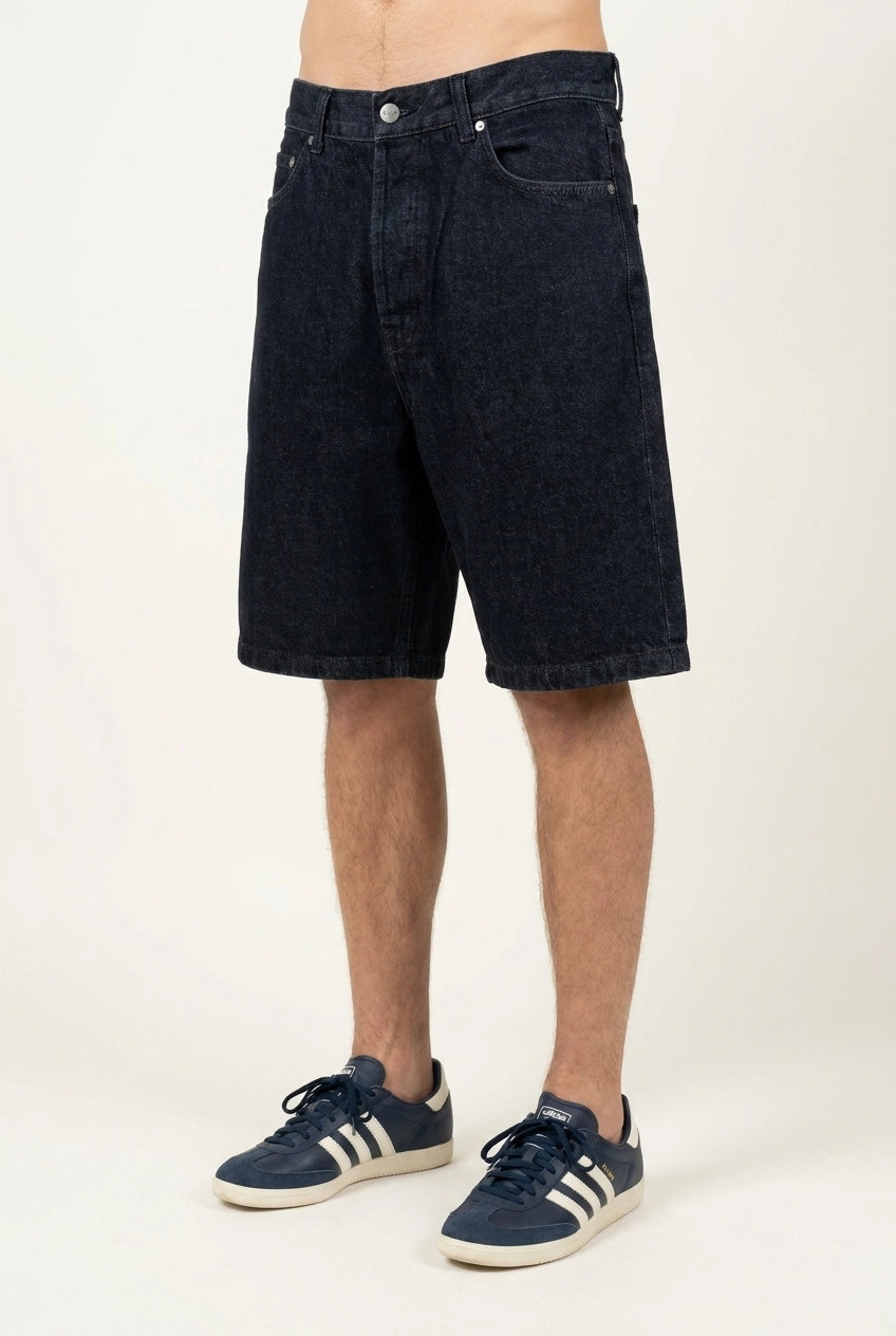 M- BLAKE DENIM SHORTS - FADED BLACK