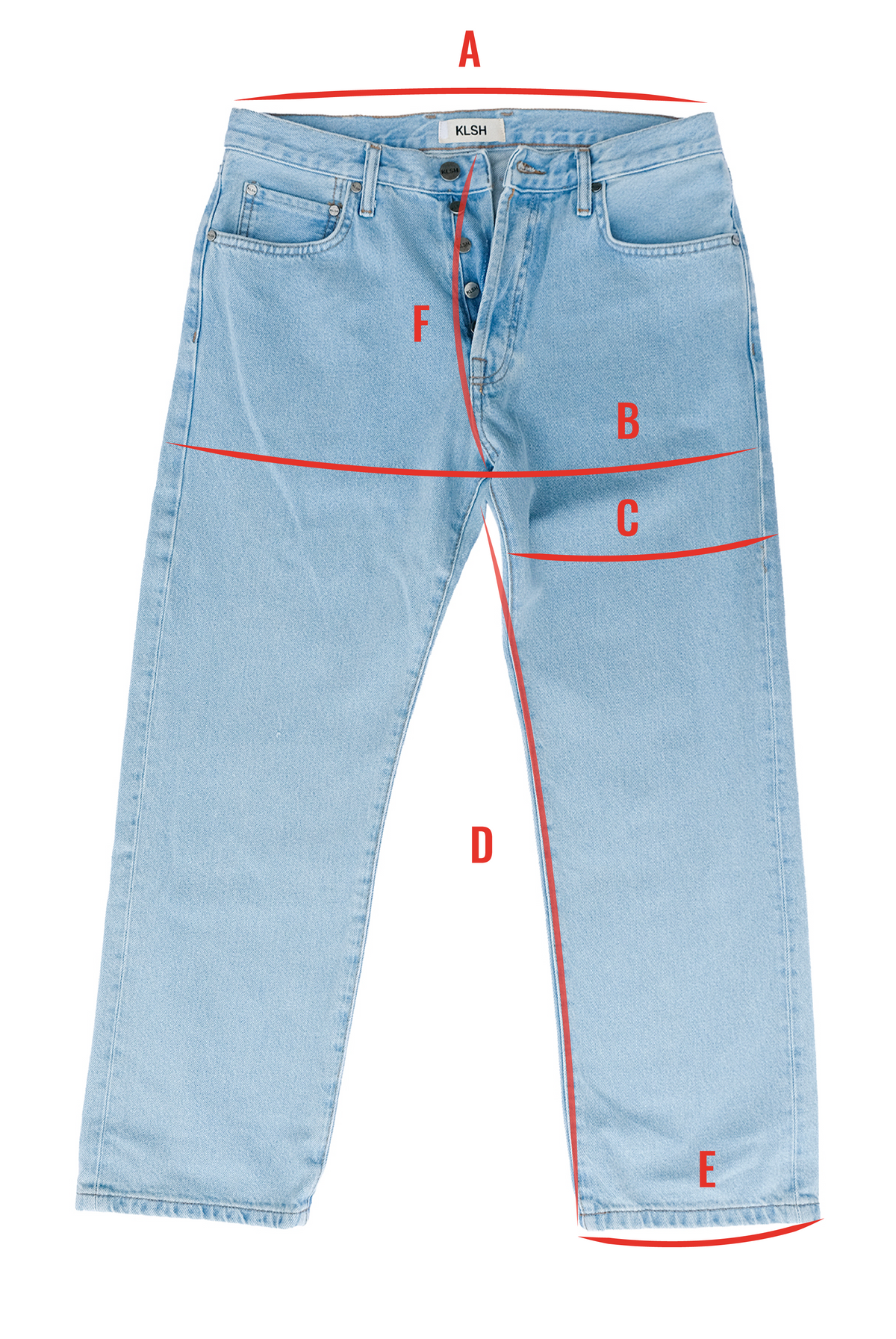 Jeans a zampa larga BOSTON - Cielo sereno