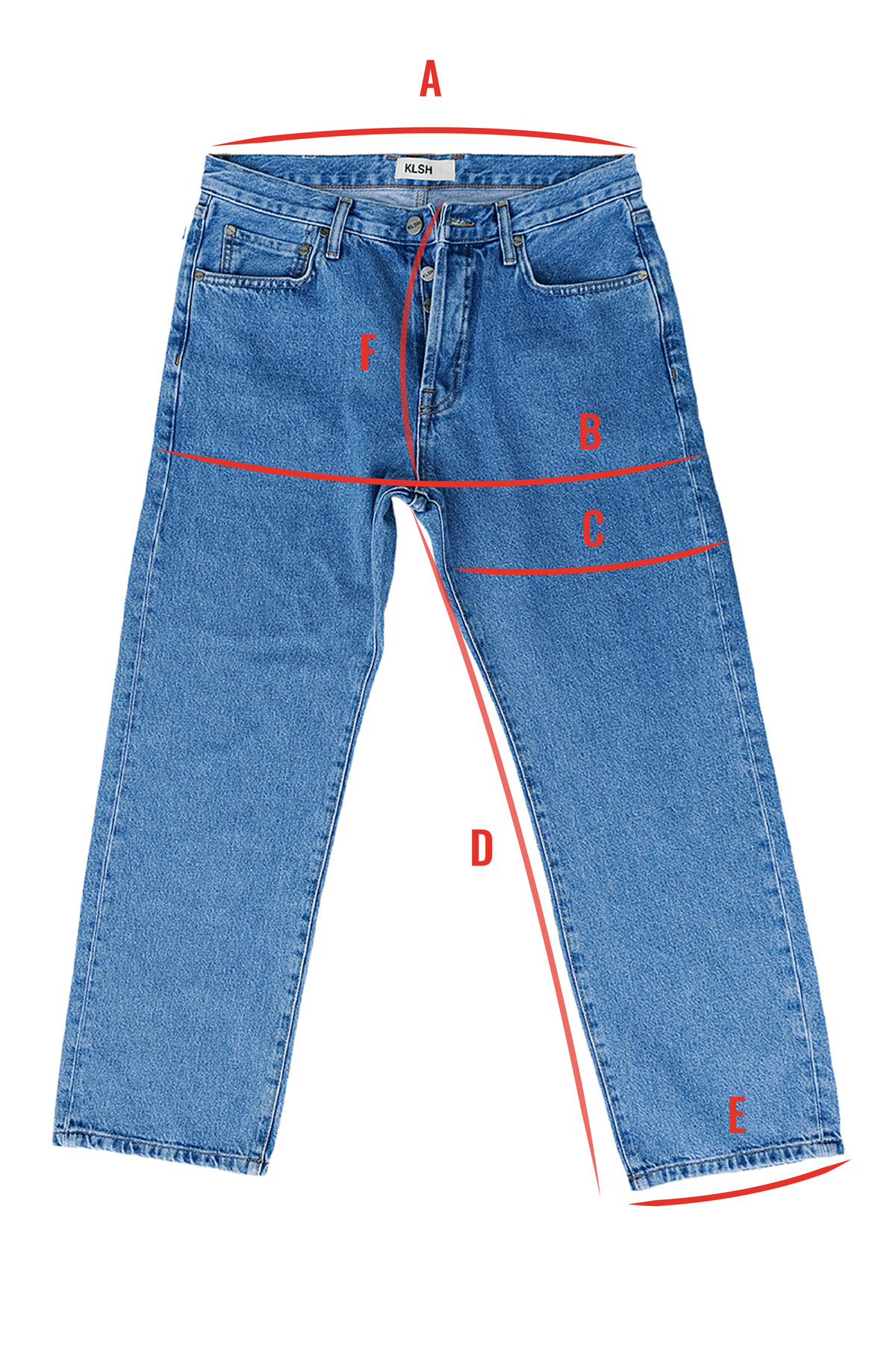 Jeans a zampa larga BOSTON - Blu sbiadito