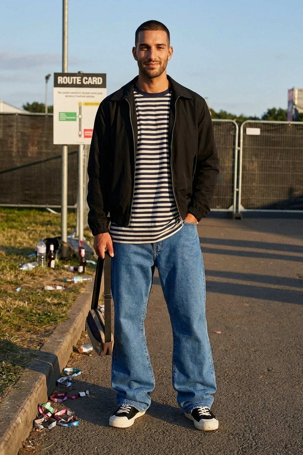 BOSTON WIDE FLARE JEANS - FADED BLUE