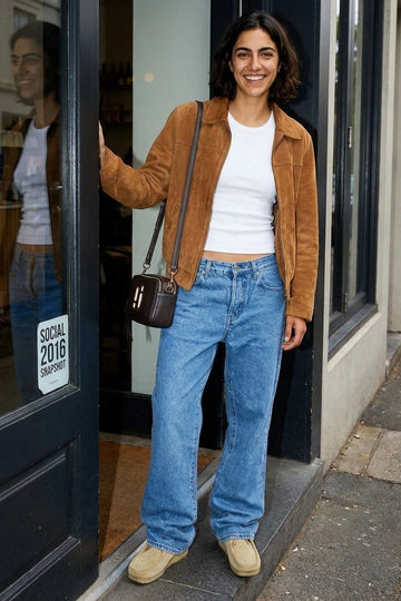 W - BOSTON WIDE FLARE JEANS - FADED BLUE