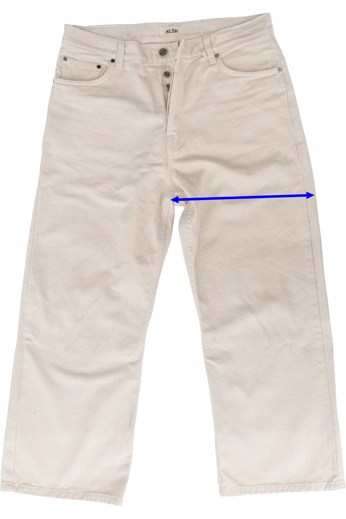 W - BOSTON WIDE FLARE JEANS - NATURAL ECRU