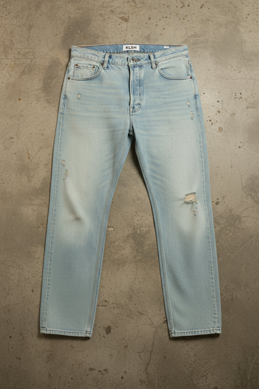 PREORDER: BENJI OVERSIZED FIT JEAN - BROKEN BLEACH