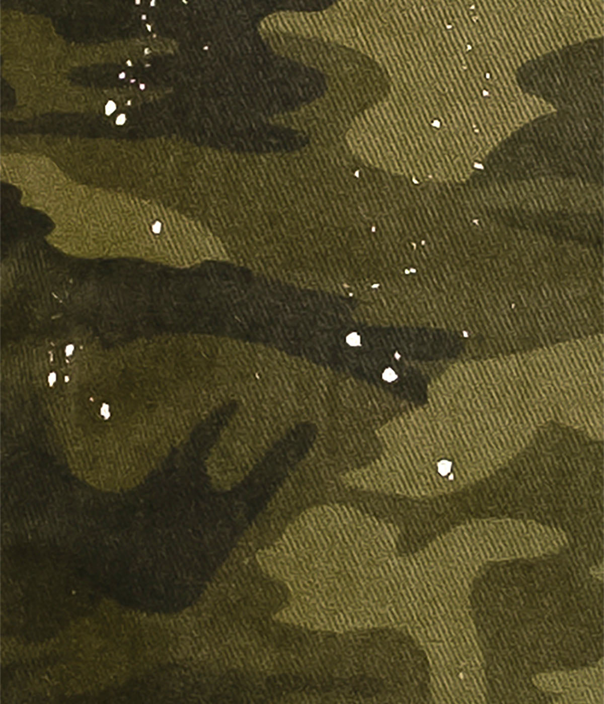 Close-up of a camouflage pattern with green and brown shades.