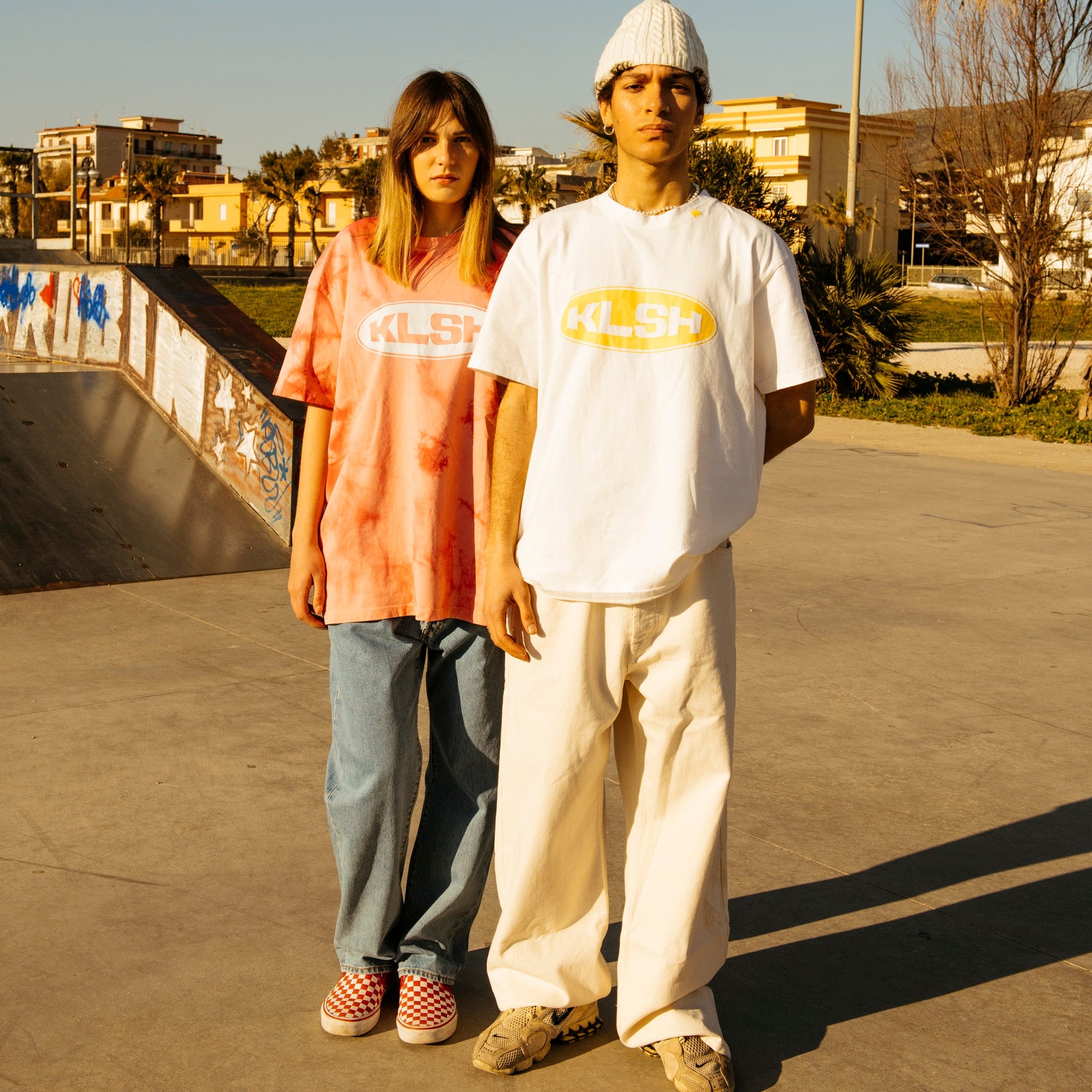 Jeans a zampa larga BOSTON - Ecru naturale