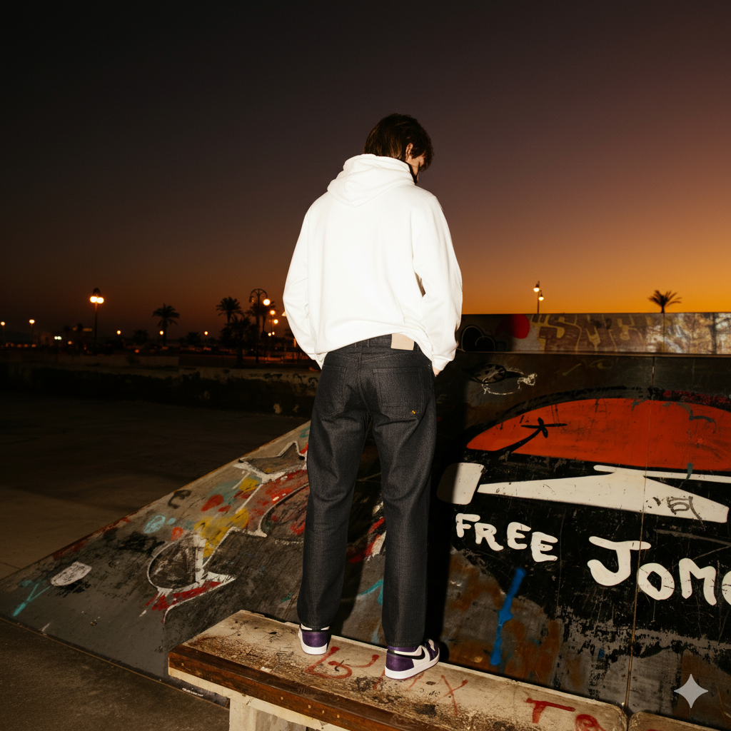 BENJI OVERSIZED FIT JEANS - CARBON BLACK