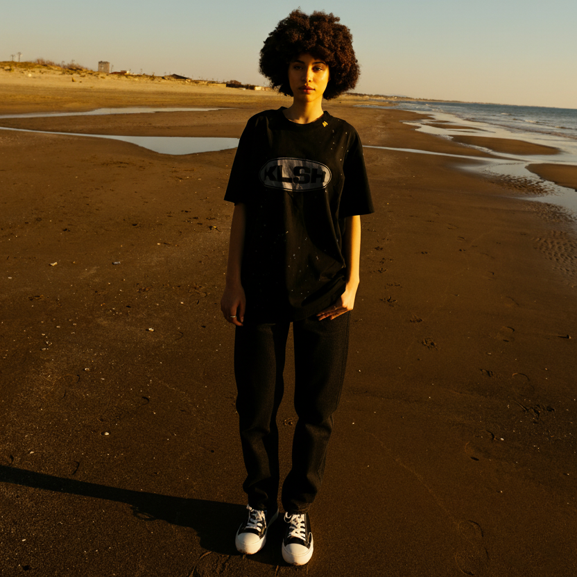 BENJI OVERSIZED FIT JEANS - CARBON BLACK