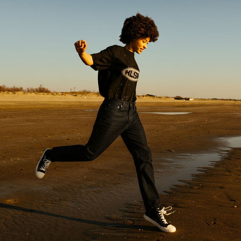 BENJI OVERSIZED FIT JEANS - CARBON BLACK