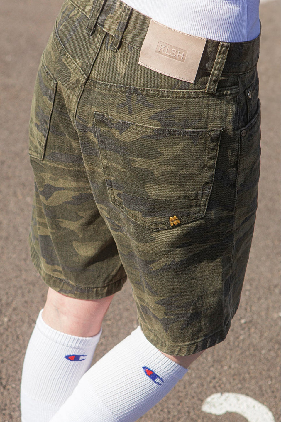 BLAKE Denim Shorts - Splatter Camo