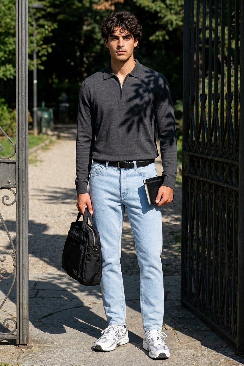 Jeans slim fit MORIS - Cielo trasparente m