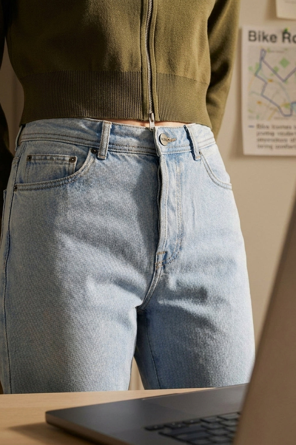 Jeans slim fit MORIS - Cielo sereno