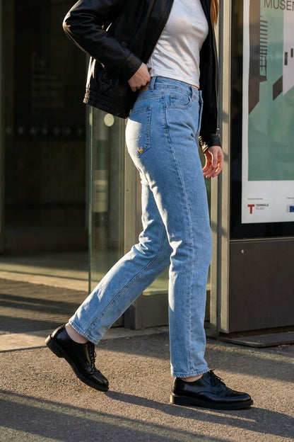 MORIS SLIM FIT JEANS - FADED BLUE