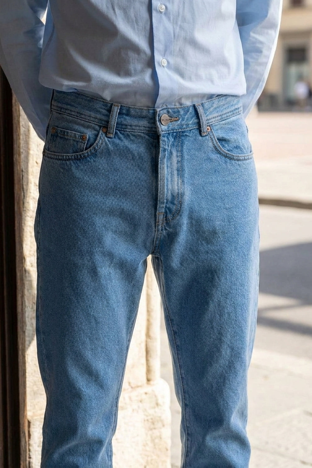 Jeans slim fit MORIS - Blu sbiadito