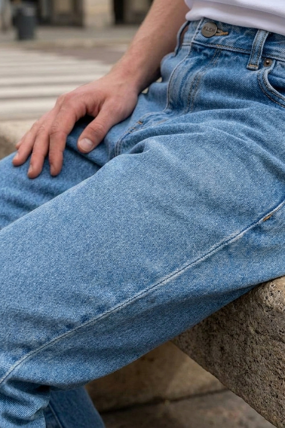 Jeans slim fit MORIS - Blu sbiadito