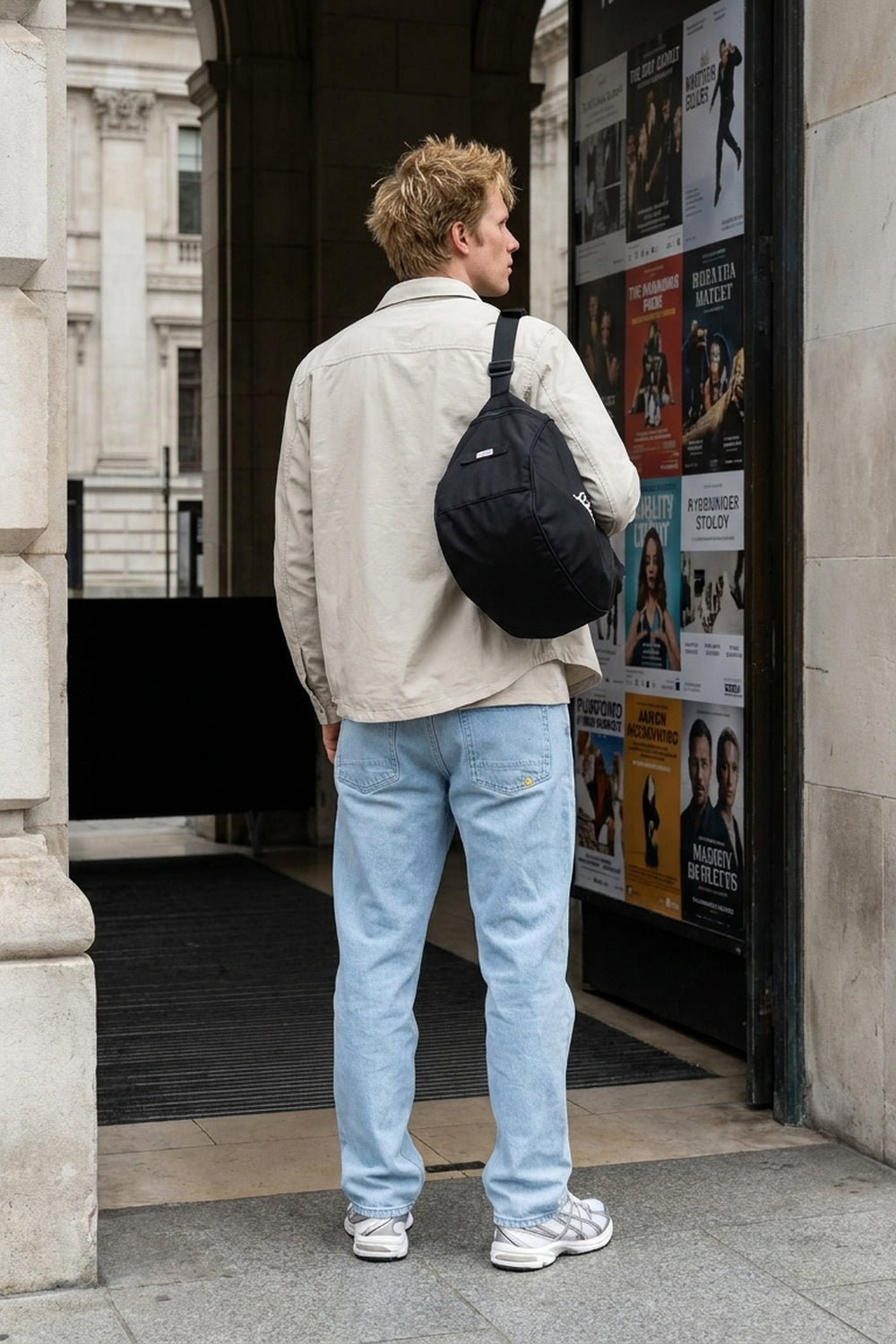 RYAN REGULAR FIT JEANS Clear Sky men's full-body back view