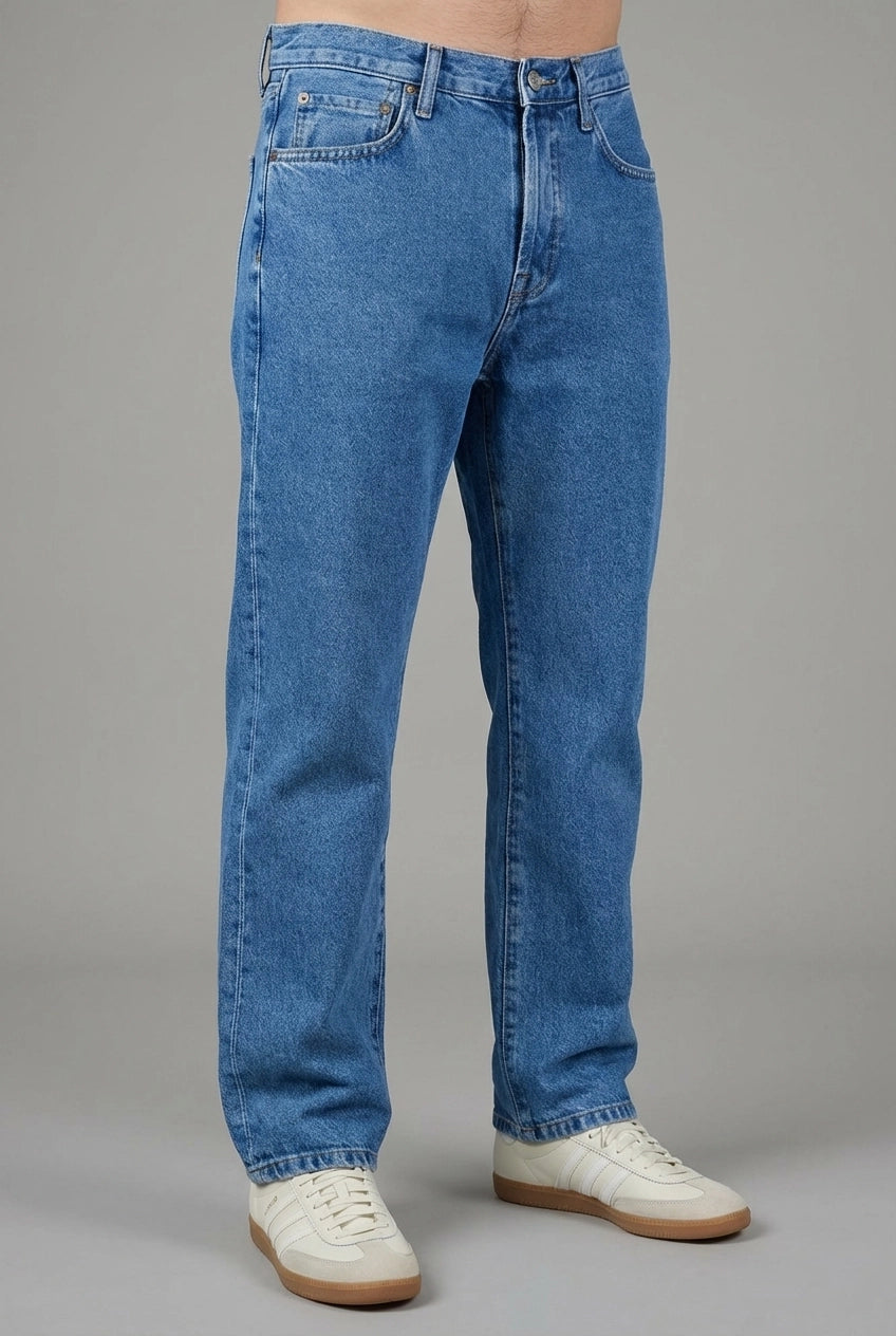 M- RYAN REGULAR FIT JEANS - FADED BLUE
