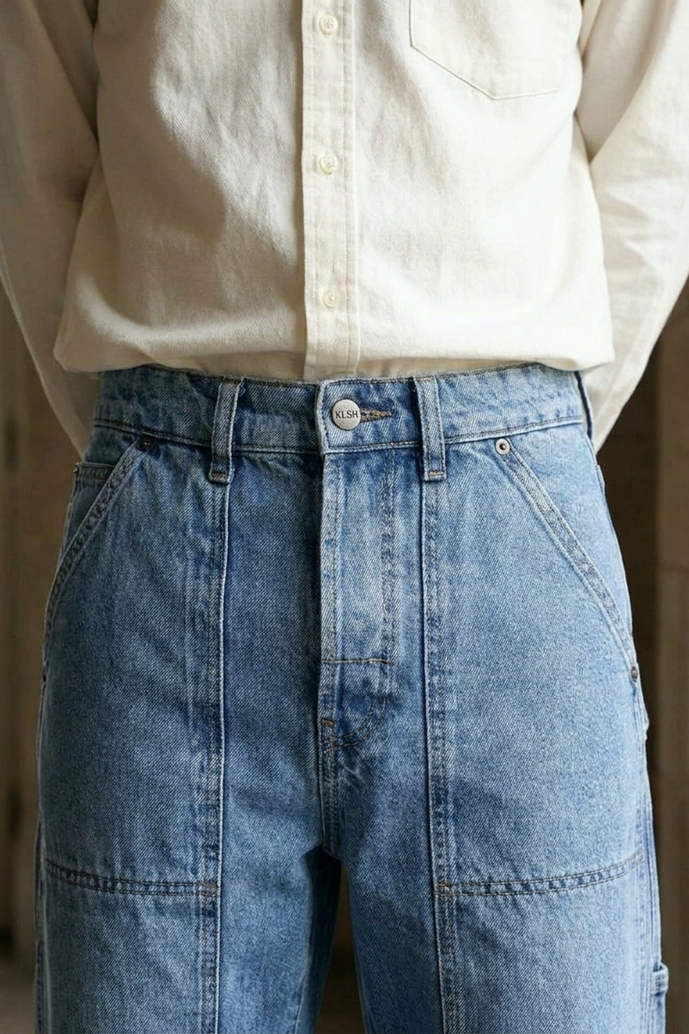 Pantaloni da lavoro WYATT - Blu sbiadito