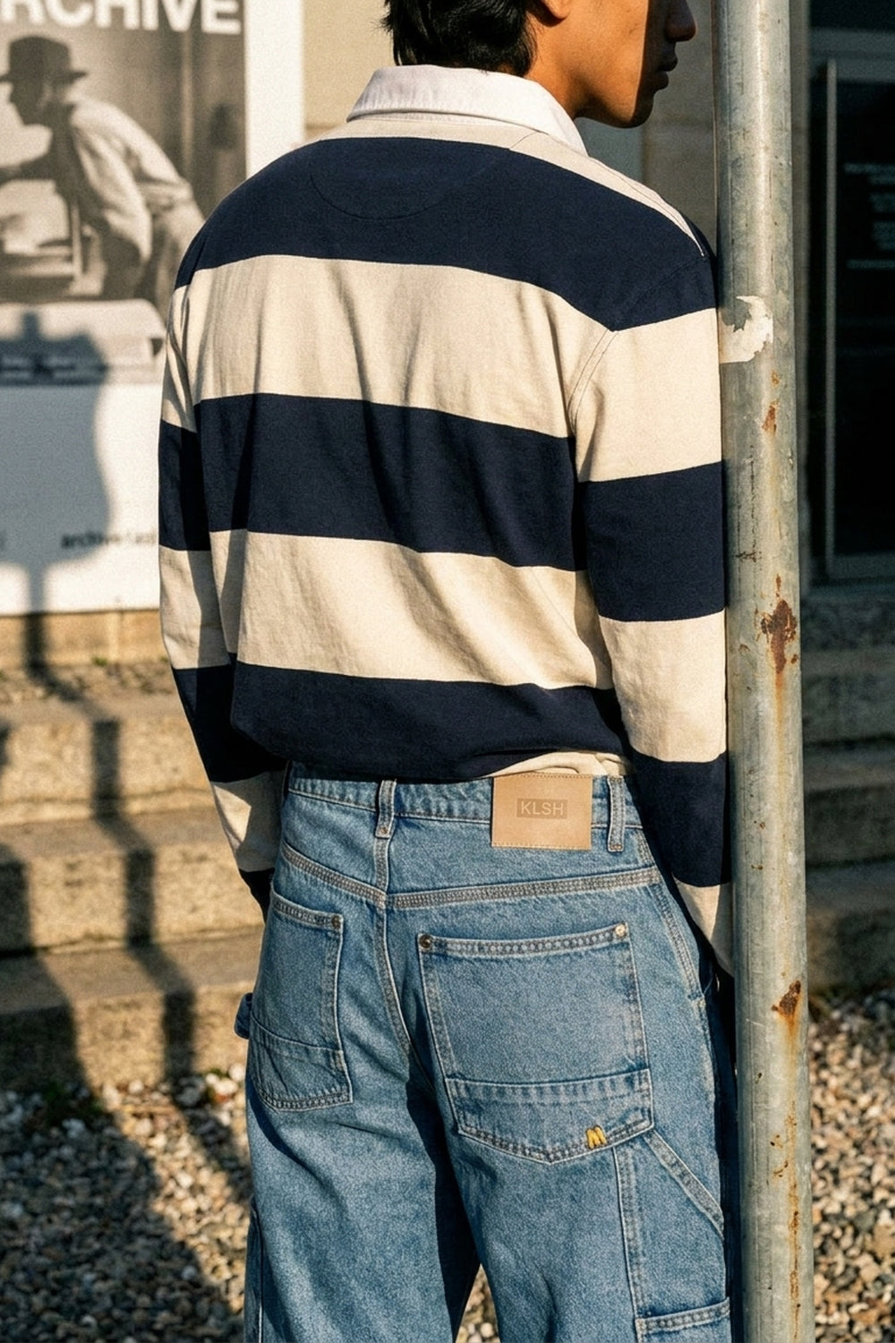 Pantaloni da lavoro WYATT - Blu sbiadito
