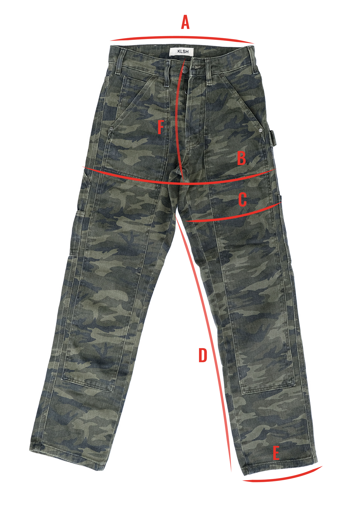 Pantaloni da lavoro WYATT - Mimetico a schizzi
