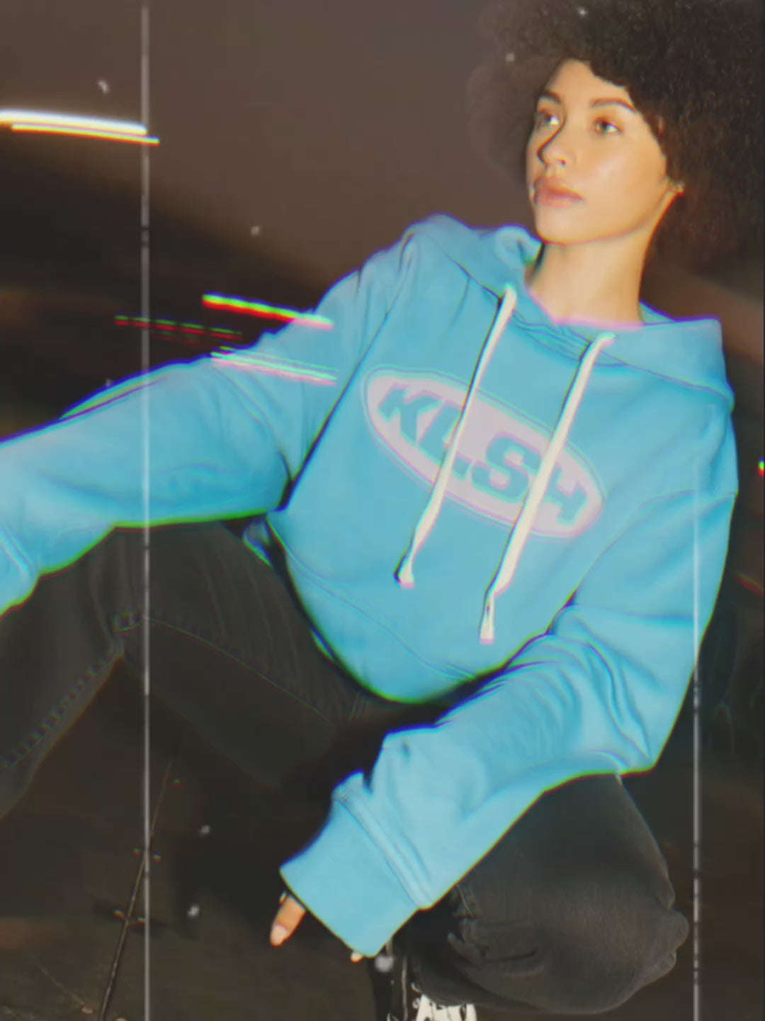 Jeans oversize BENJI - Nero sbiadito